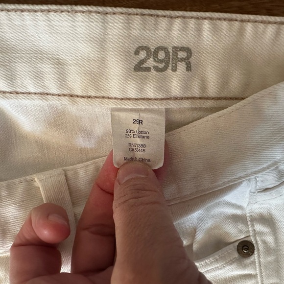 J. Crew Off White Bootcut Denim Jeans size 29 - Picture 4 of 4